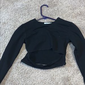 Black long sleeve adika top